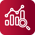 Icons 2025_Analytics & reporting Red